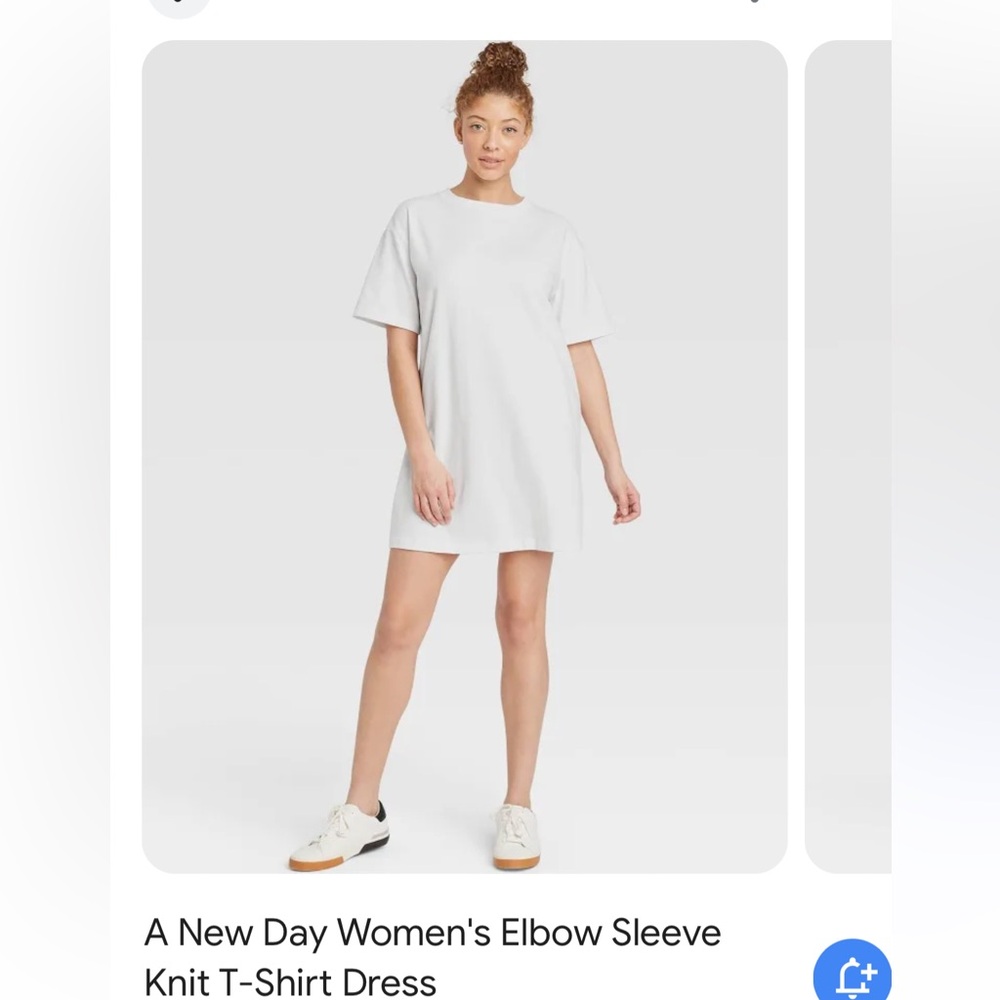 A New Day White T Shirt Dress Size XL- NWT